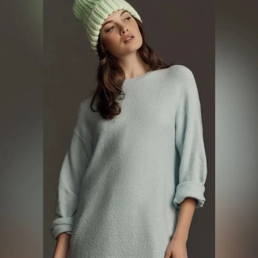 Daily Practice | by Anthropologie Long-Sleeve Sweater Mini Dress Sky Medium - Picture 6 of 6